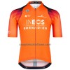Maglia 2023 INEOS Grenadiers Manica Corta Arancio Blu Scuro